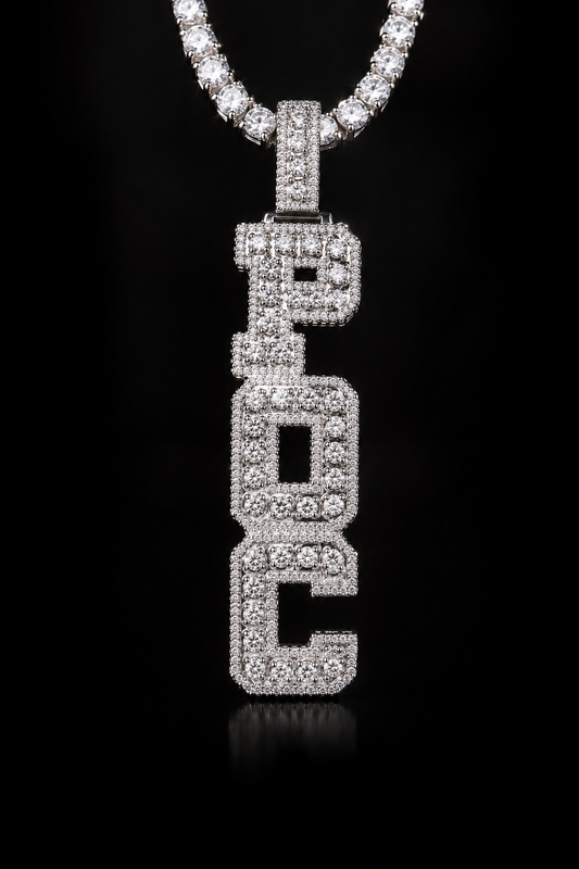 VVS1 Moissanite 3D Pendant - 4.5mm