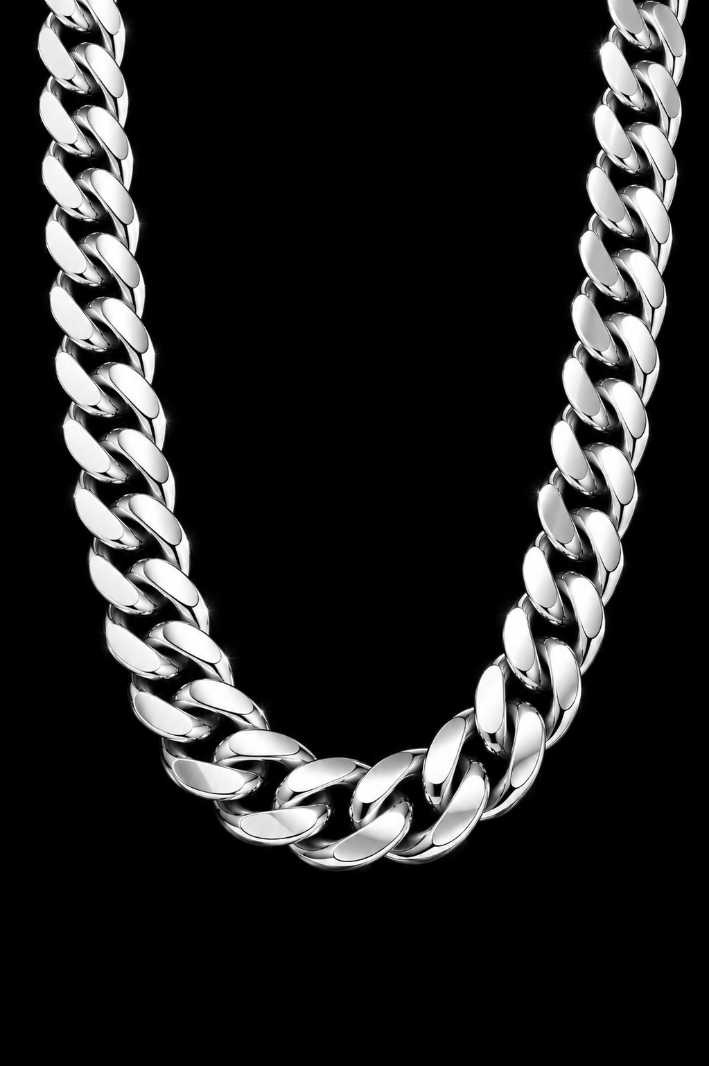 White Gold Cuban Chain